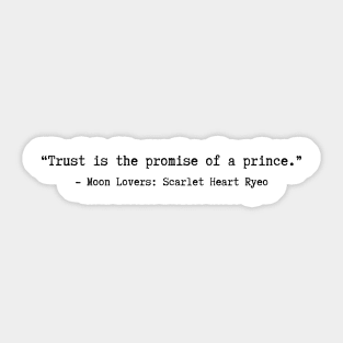 Moon Lovers Scarlet Heart Ryeo Quotes Sticker